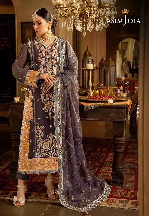 Asim Jofa | Velvet Festive 23 | AJVF-04 - Pakistani Designer Dress - by Asim Jofa | Type: Formal - 100% Original at Saira Sultan