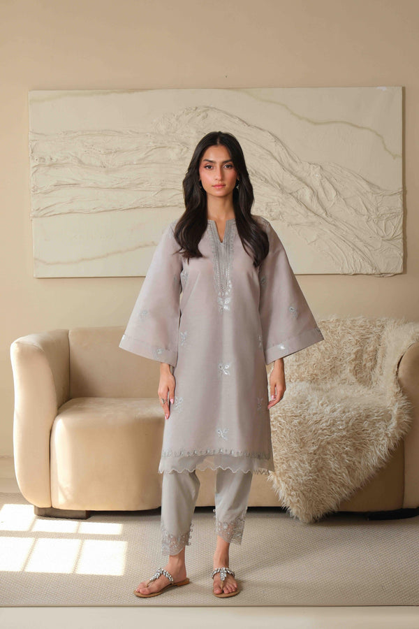 Noor by Saadia Asad | Noor Pret 25 | D3 - Neutral Noir - Pakistani Designer Dress - by Noor by Saadia Asad - Type : Ladies Clothes - 100% Original at Saira Sultan