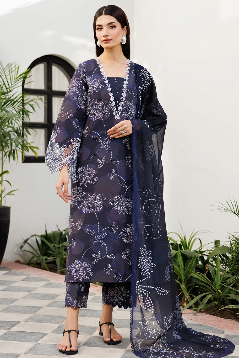 Farasha | Printed Essentials | Night Veil - Pakistani Designer Dress - by Farasha - Type : Ladies Clothes - 100% Original at Saira Sultan