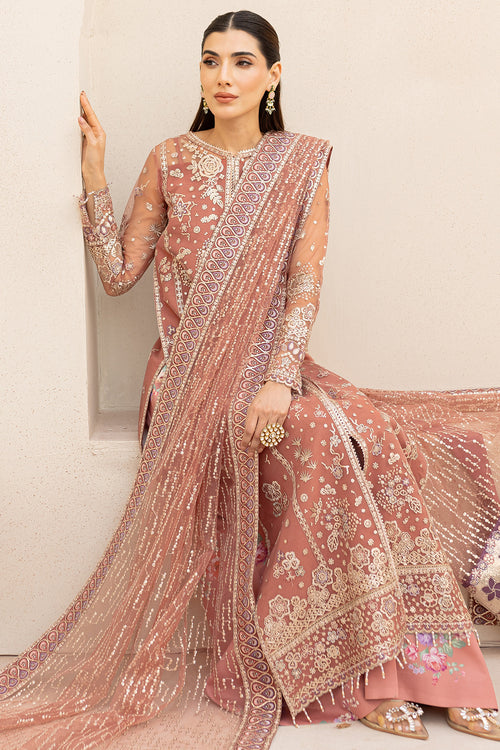 Farasha | Lu Zella Premium Formals 25 | Vintage Rose - Pakistani Designer Dress - by Farasha - Type : Ladies Clothes - 100% Original at Saira Sultan