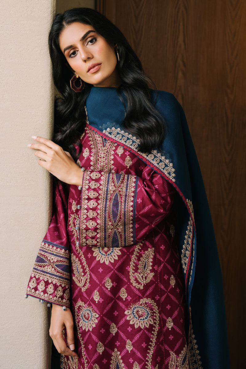 Jazmin | Summer Lawn 25 | USE-9139 L Maroon Lawn