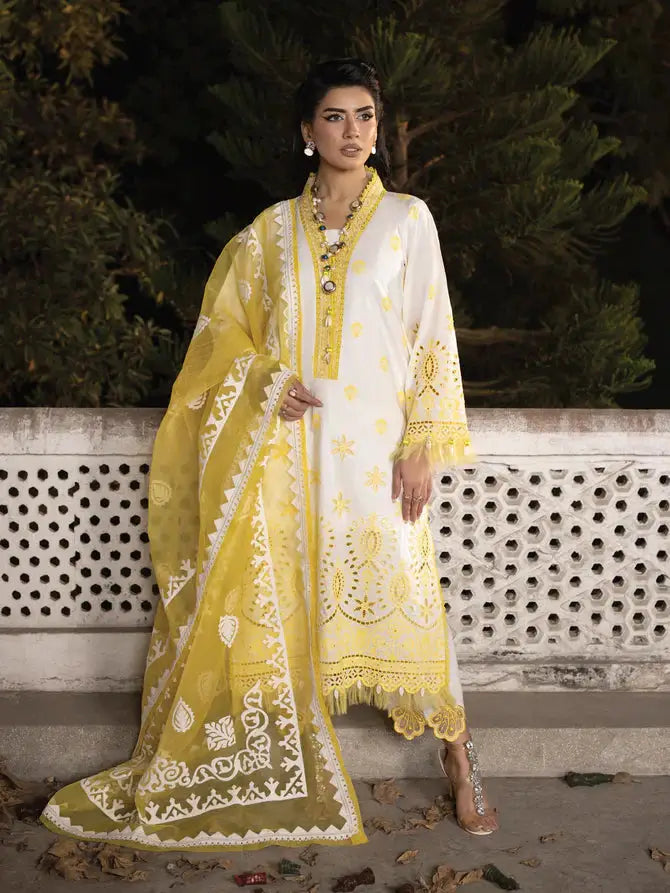 Faiza Faisal | Maya Luxury Lawn | Ceren - Pakistani Designer Dress - by Faiza Faisal | Type: Luxury - 100% Original at Saira Sultan