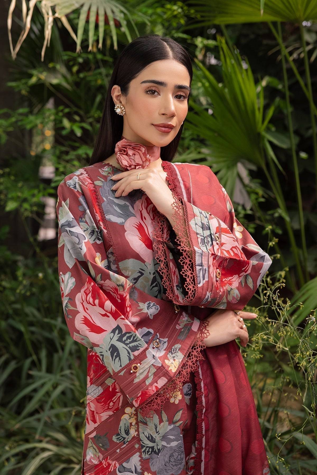 Alizeh | Sheen Lawn Prints 24 | PETUNIA - Pakistani Designer Dress - by Alizeh | Type: Casuals - 100% Original at Saira Sultan