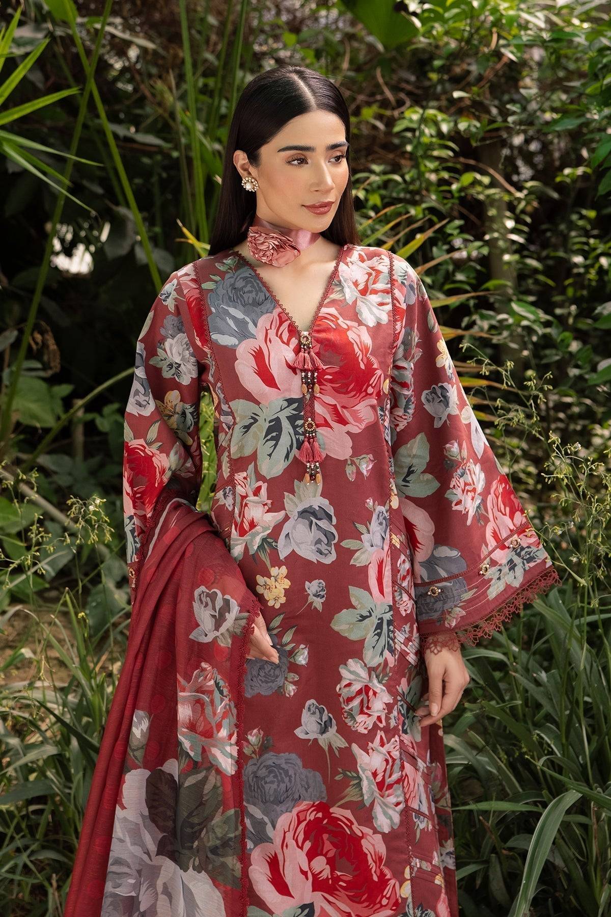 Alizeh | Sheen Lawn Prints 24 | PETUNIA - Pakistani Designer Dress - by Alizeh | Type: Casuals - 100% Original at Saira Sultan