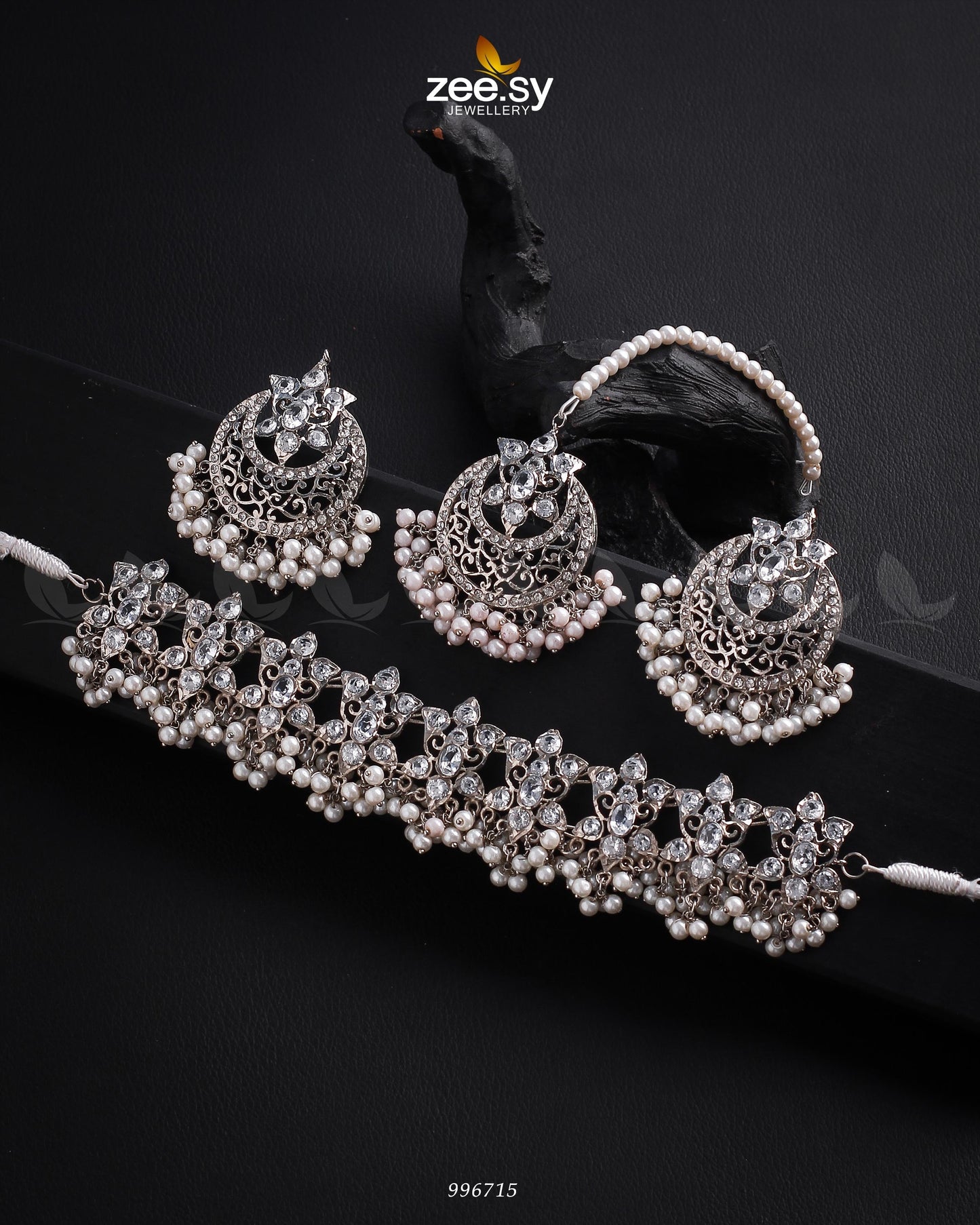 Necklace-0920 Silver White