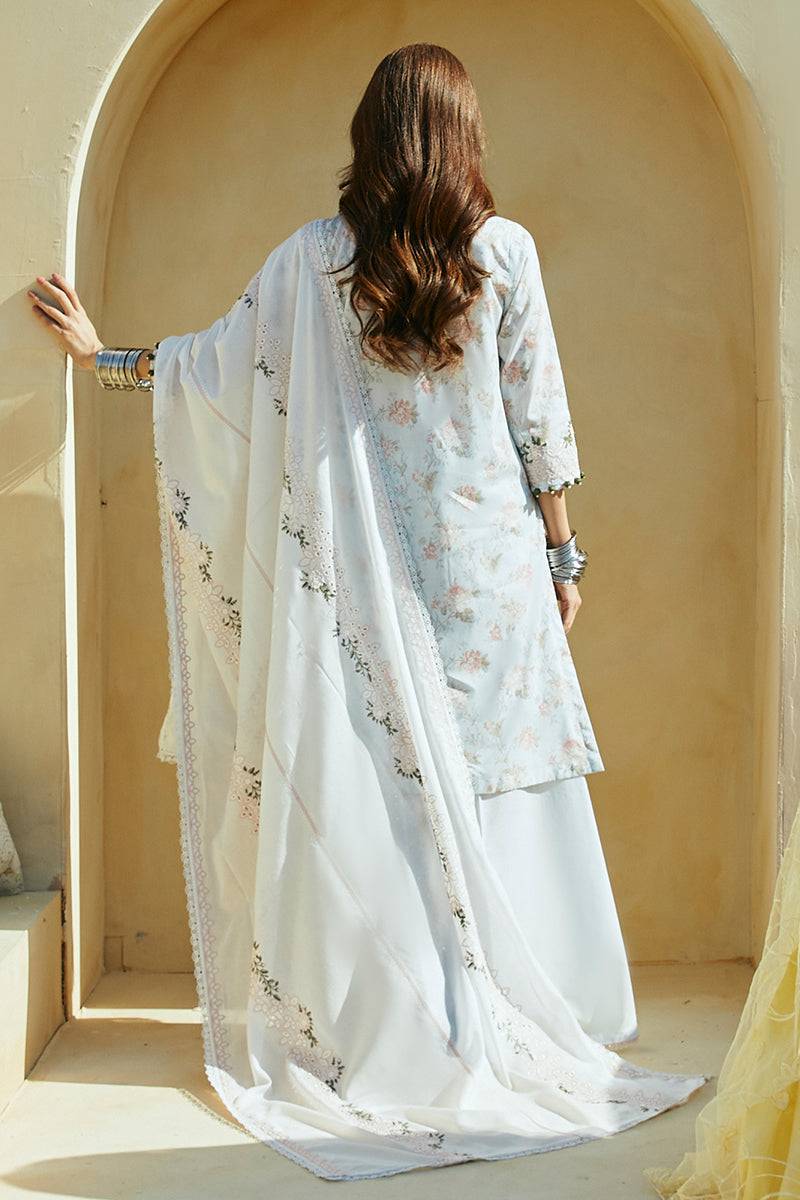 Cross Stitch | Premium Lawn 24 | FLORAL MARINE - Pakistani Designer Dress - by Cross Stitch | Type: Formal - 100% Original at Saira Sultan