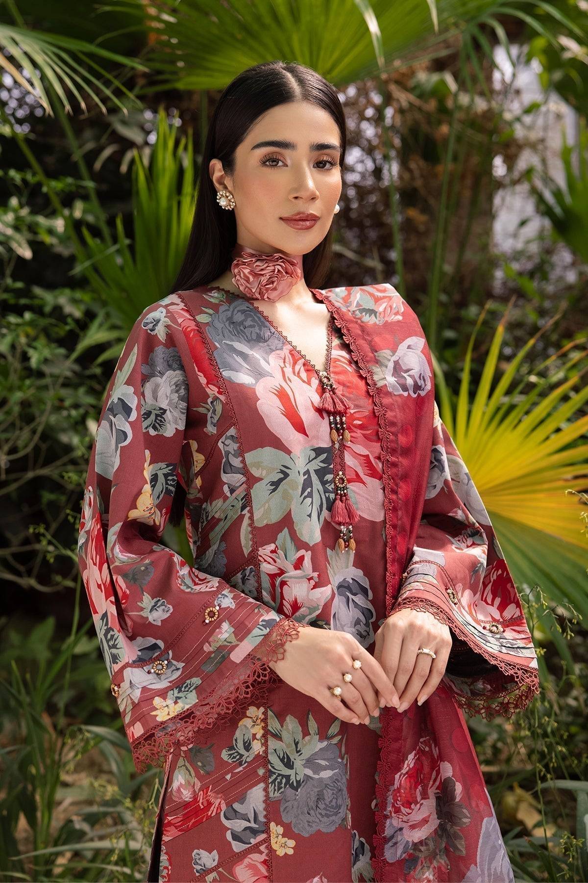 Alizeh | Sheen Lawn Prints 24 | PETUNIA - Pakistani Designer Dress - by Alizeh | Type: Casuals - 100% Original at Saira Sultan
