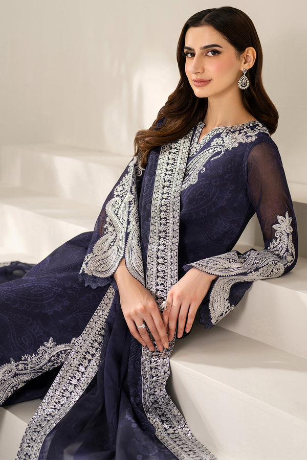 Farasha | Fiorella Formals | Blue Dazzle - Pakistani Designer Dress - by Farasha - Type : Ladies Clothes - 100% Original at Saira Sultan