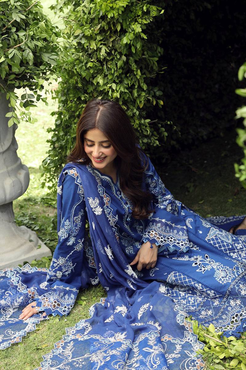 Qalamkar | Festive Lawn 2024 | PS-08 FARHEEN - Pakistani Designer Dress - by Qalamkar | Type: Luxury - 100% Original at Saira Sultan