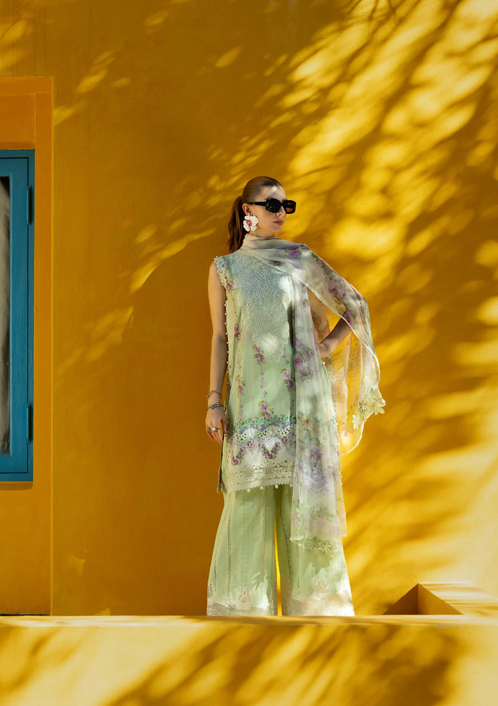 Elaf Premium | Signature 25 | ETS-01A ARIA XL Pastel Mint Lawn