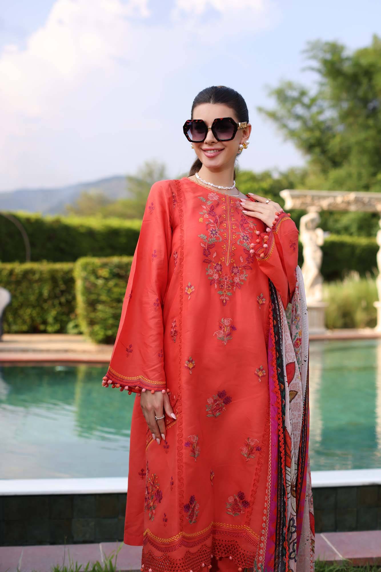 Noor by Saadia Asad | Eid Luxe Printkari 24 | D3 - Pakistani Designer Dress - by Noor by Saadia Asad | Type: Luxury - 100% Original at Saira Sultan