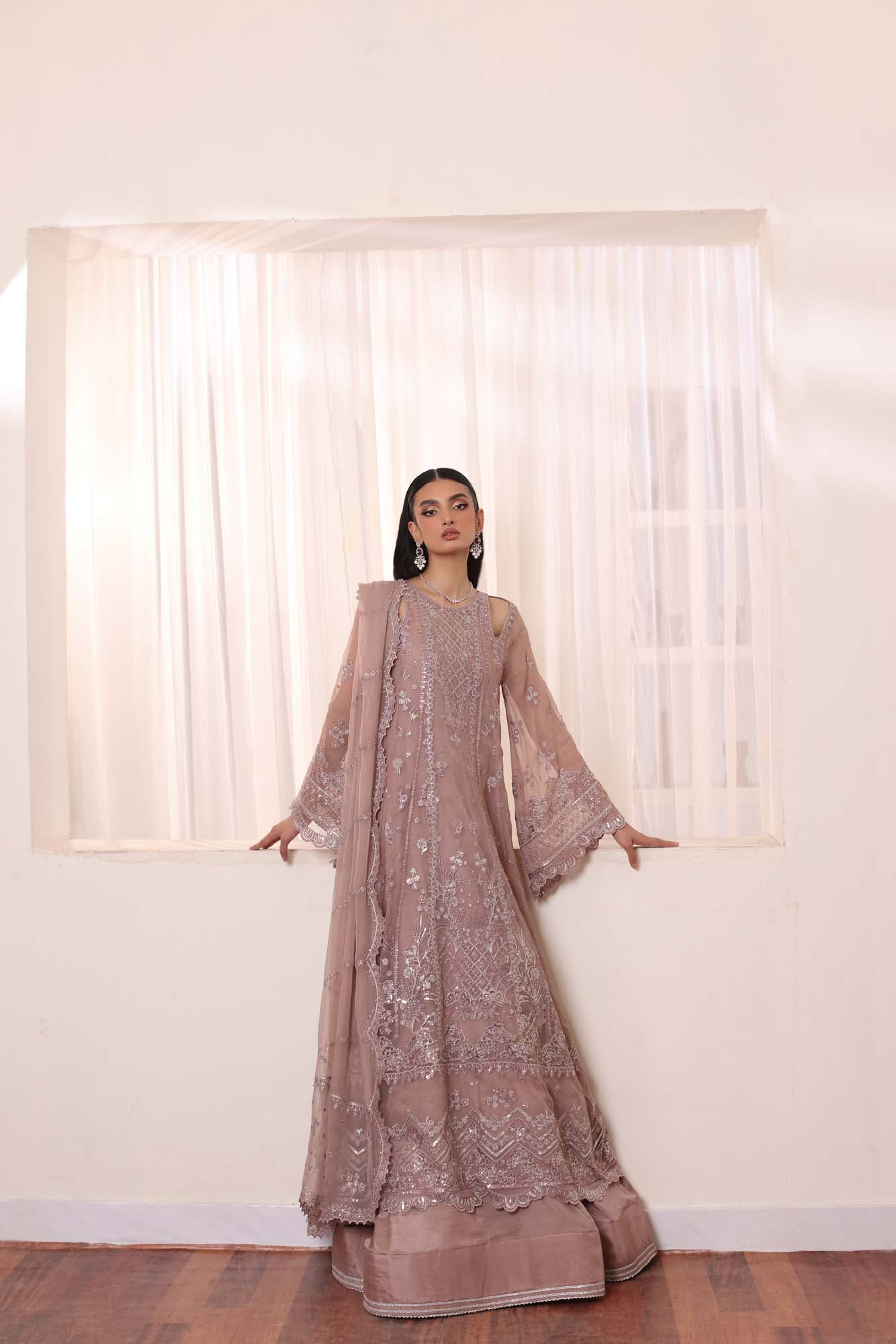Noor by Saadia Asad | Noor Chiffon De Luxe | D7 - Pakistani Designer Dress - by Noor by Saadia Asad | Type: Formal - 100% Original at Saira Sultan