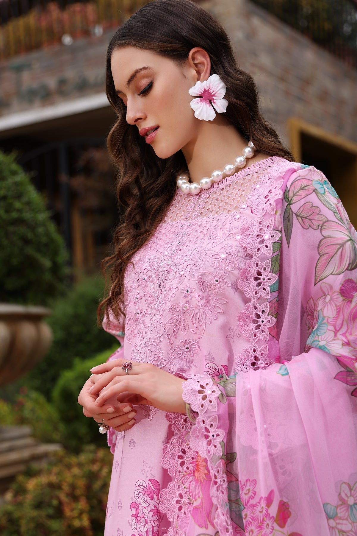 Charizma | Rang e Bahar | CRB5-05 M Ice Pink Lawn