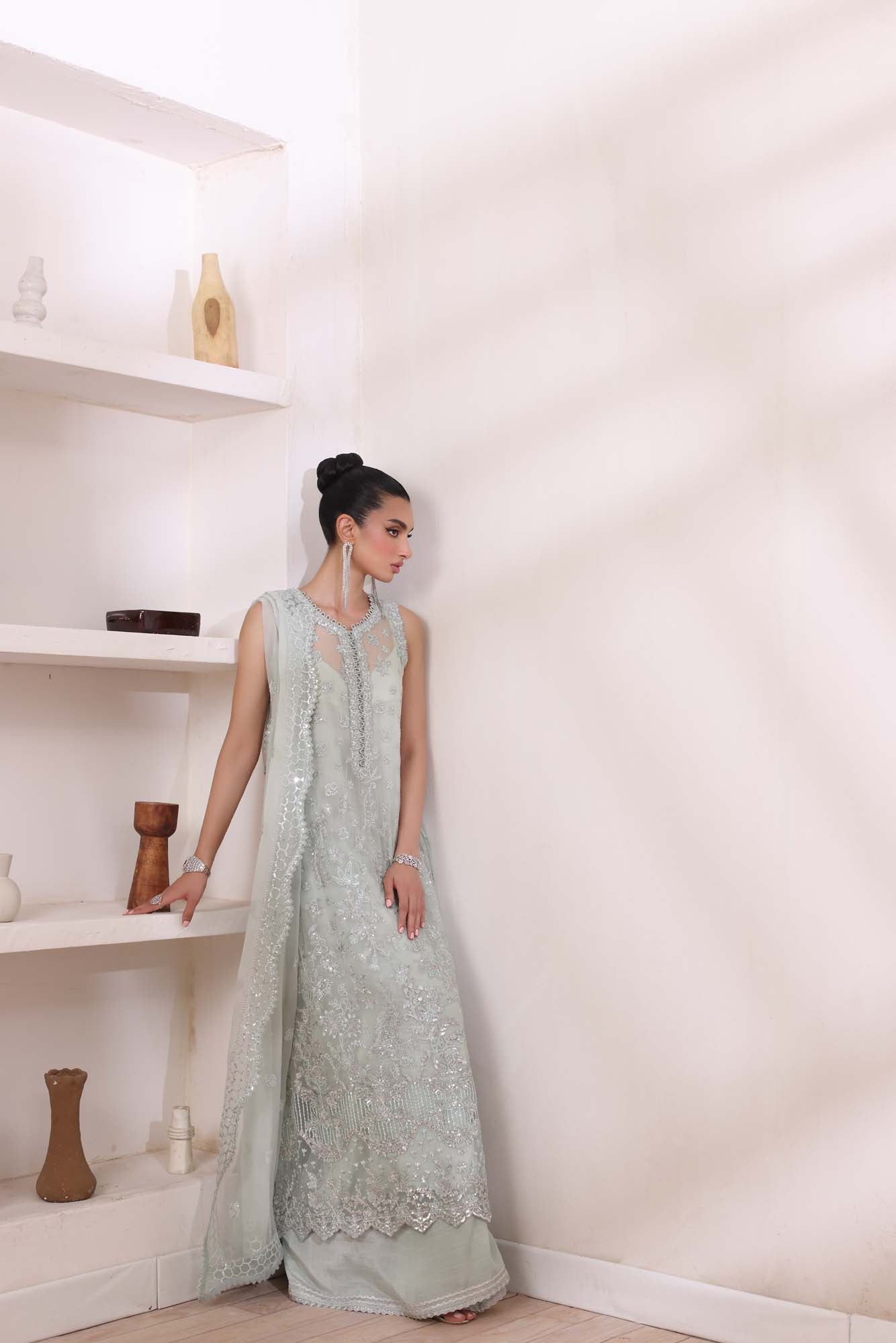 Noor by Saadia Asad | Noor Chiffon De Luxe | D8 - Pakistani Designer Dress - by Noor by Saadia Asad | Type: Formal - 100% Original at Saira Sultan