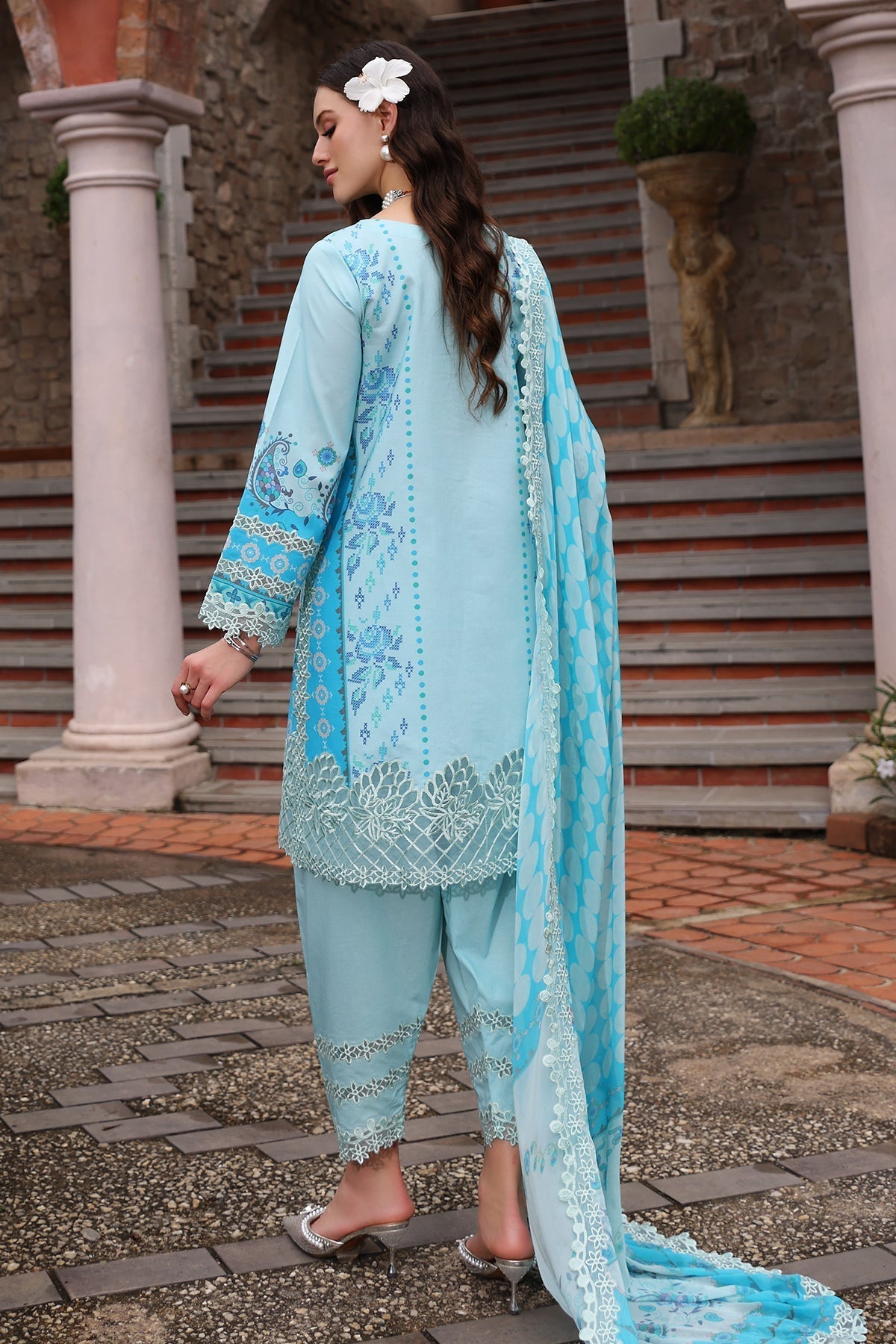 Charizma | Rang e Bahar | CRB5-09 S Light Blue Lawn