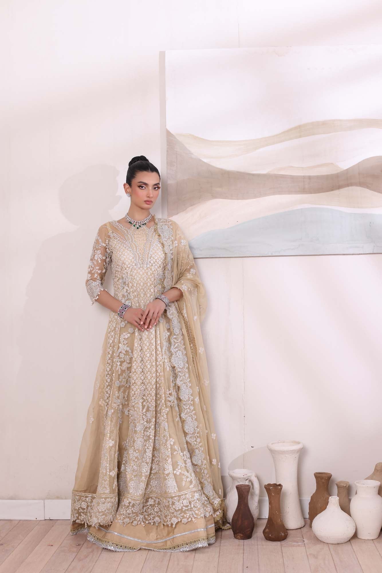 Noor by Saadia Asad | Noor Chiffon De Luxe | D1 - Pakistani Designer Dress - by Noor by Saadia Asad | Type: Formal - 100% Original at Saira Sultan