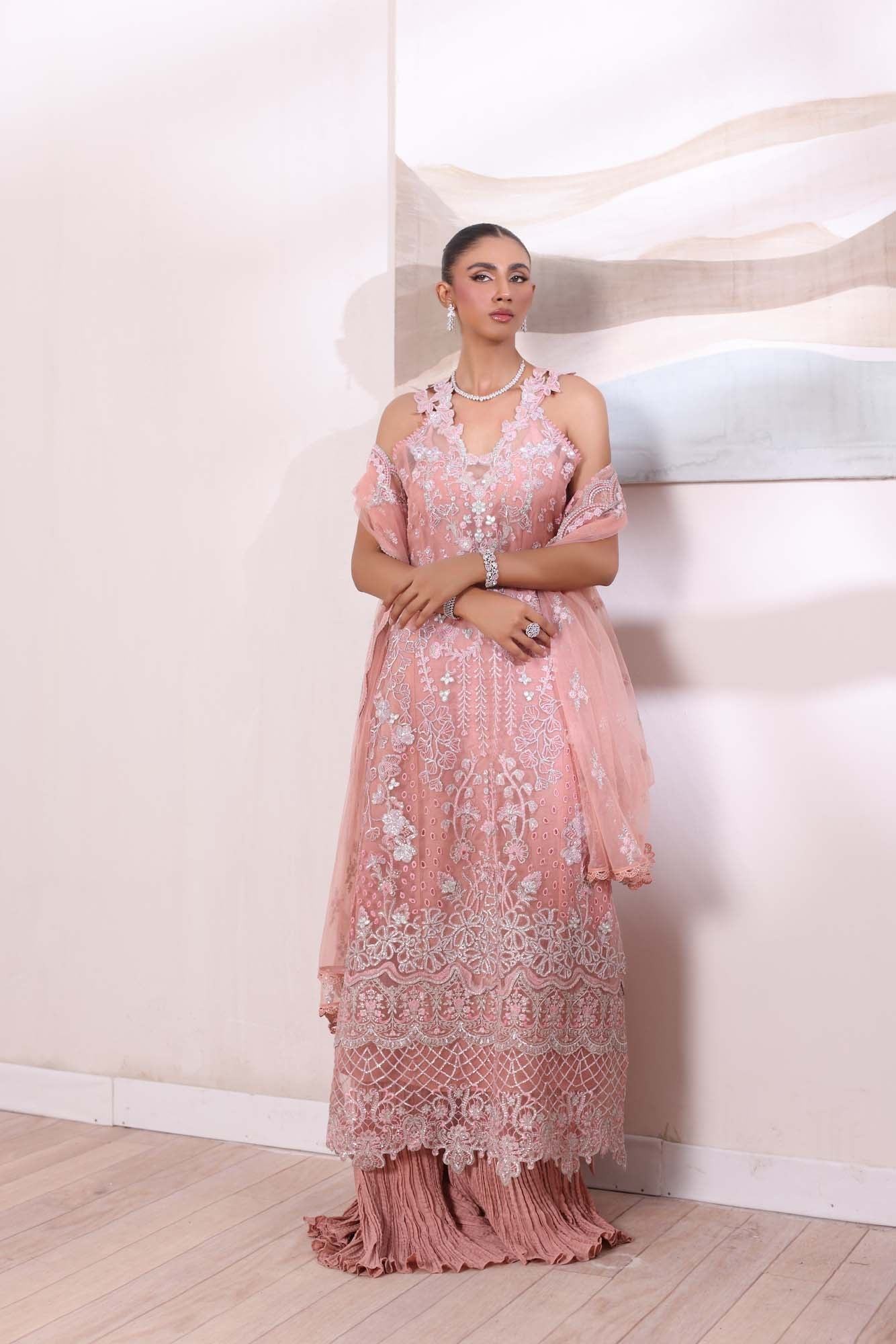 Noor by Saadia Asad | Noor Chiffon De Luxe | D6 - Pakistani Designer Dress - by Noor by Saadia Asad | Type: Formal - 100% Original at Saira Sultan