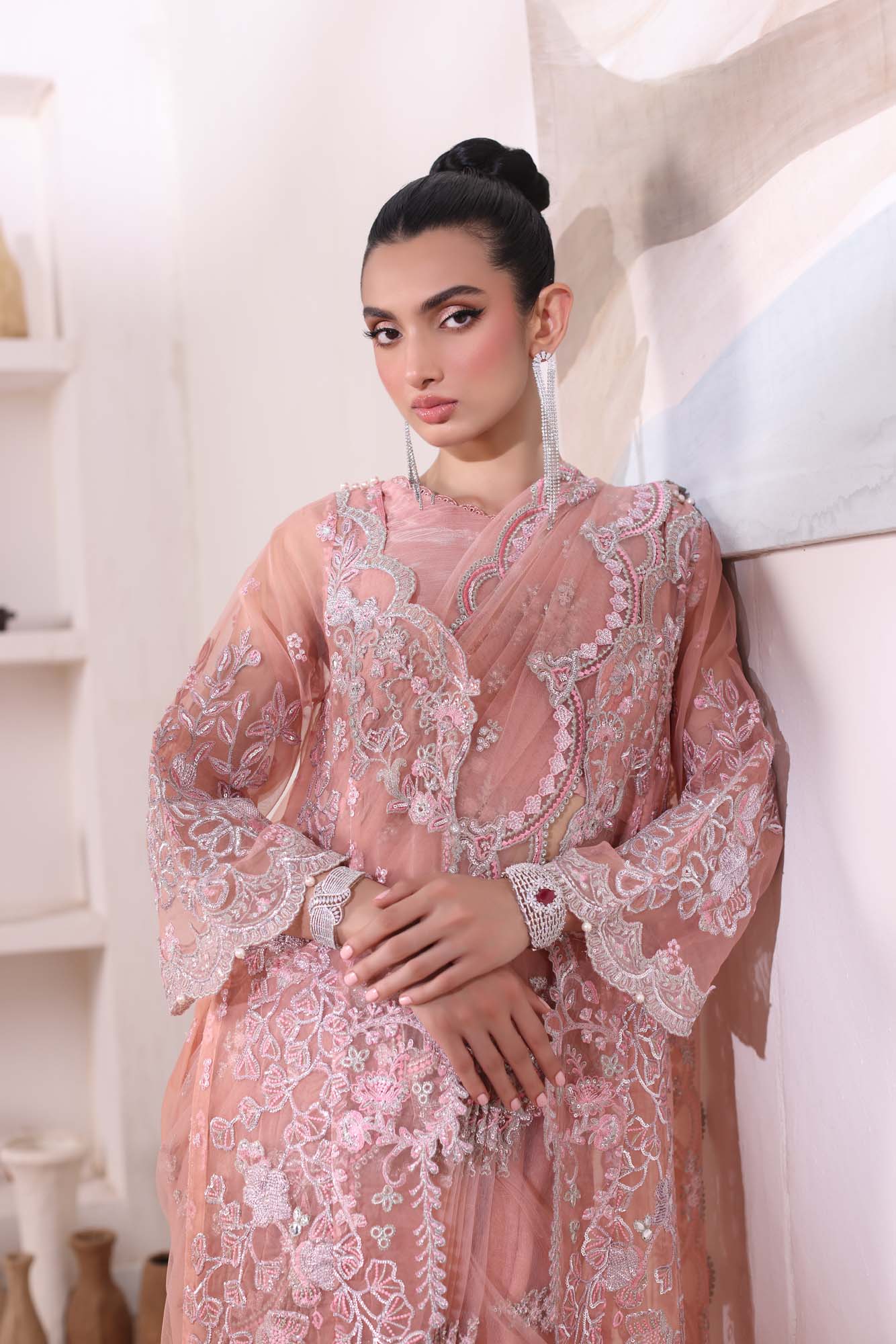 Noor by Saadia Asad | Noor Chiffon De Luxe | D6 - Pakistani Designer Dress - by Noor by Saadia Asad | Type: Formal - 100% Original at Saira Sultan