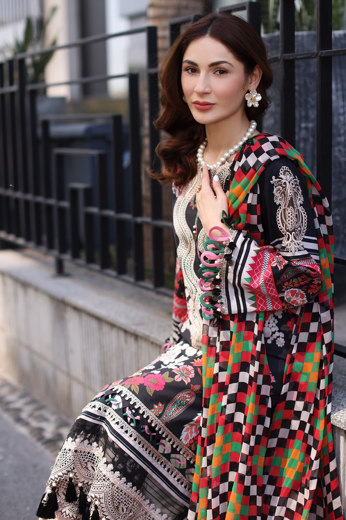 Charizma | Combination Lawn |CC5-21 Custom Size Black Lawn