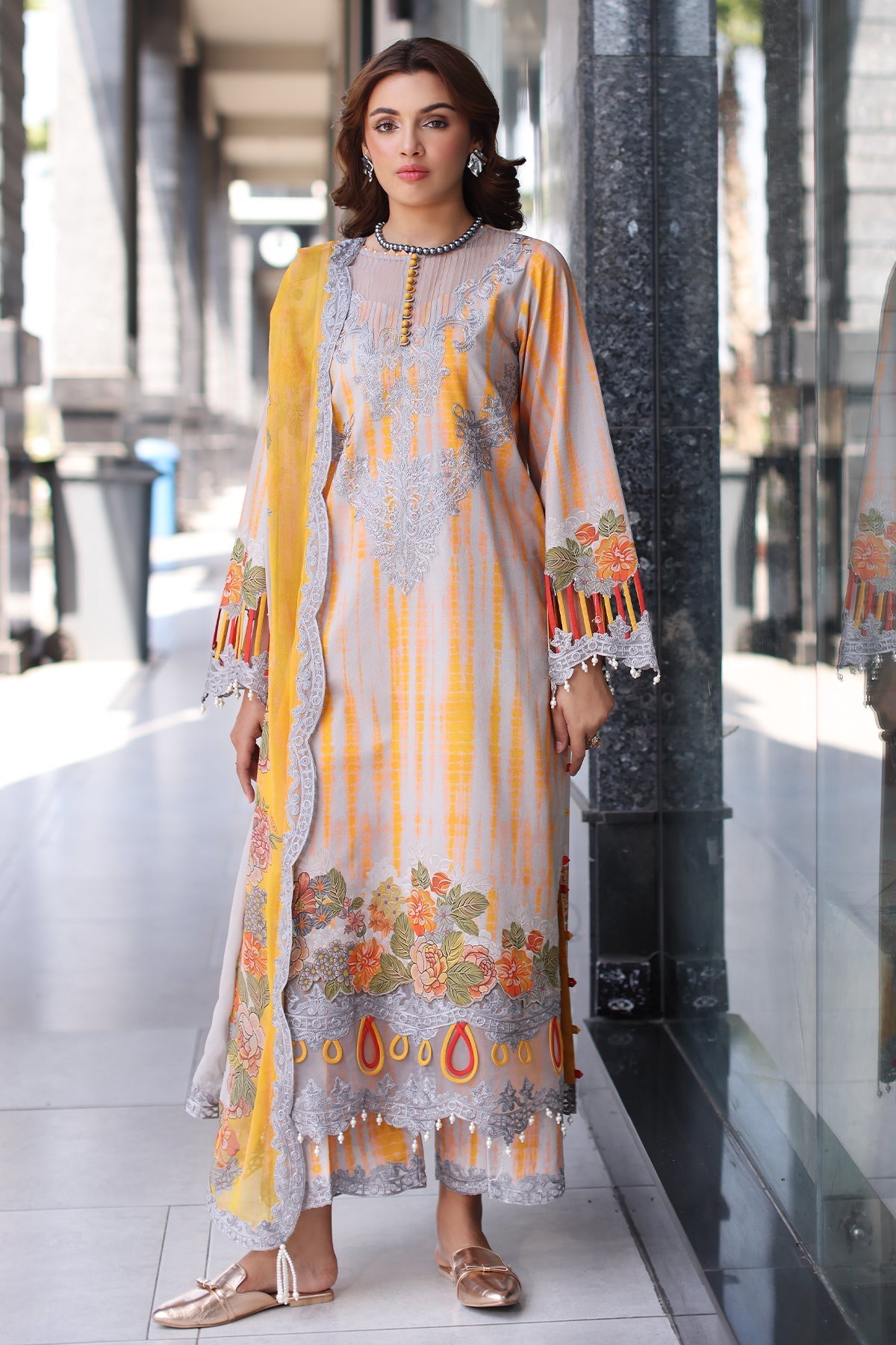 Charizma | Combination Lawn | CC5-25 XS Mustard Yellow Lawn