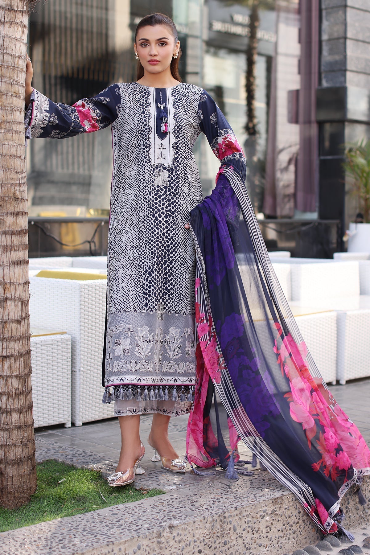 Charizma | Combination Lawn | CC5-26 S Navy Lawn