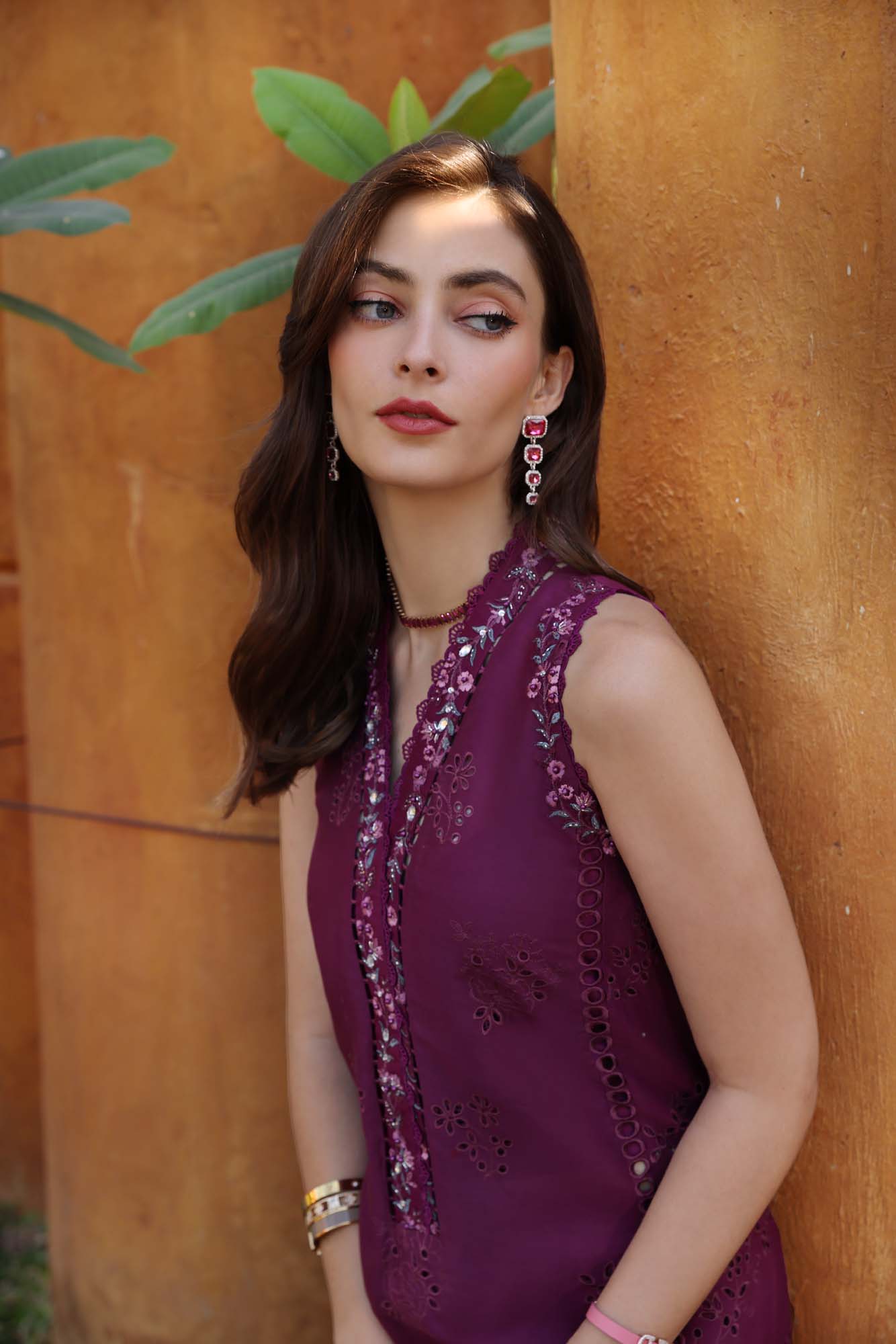 Noor by Saadia Asad | Eid Luxury Laserkari 25 | D2-A M Plum Lawn
