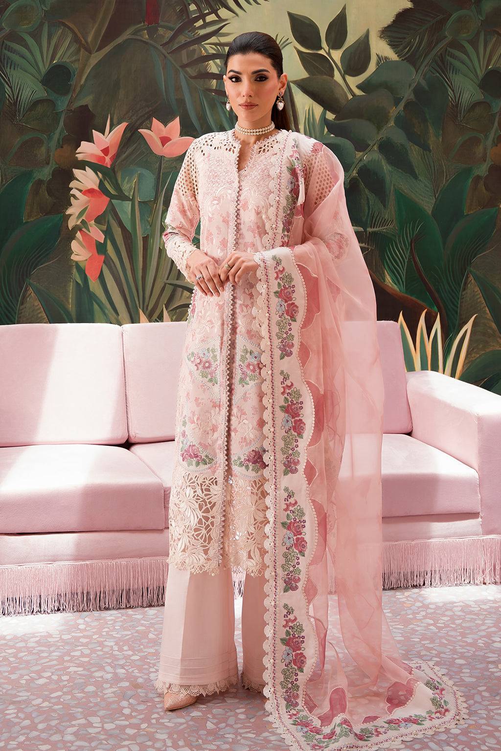 Afrozeh | The Pinted Grden Lawn 24 | Daisy Dream - Pakistani Designer Dress - by Afrozeh | Type: Luxury - 100% Original at Saira Sultan