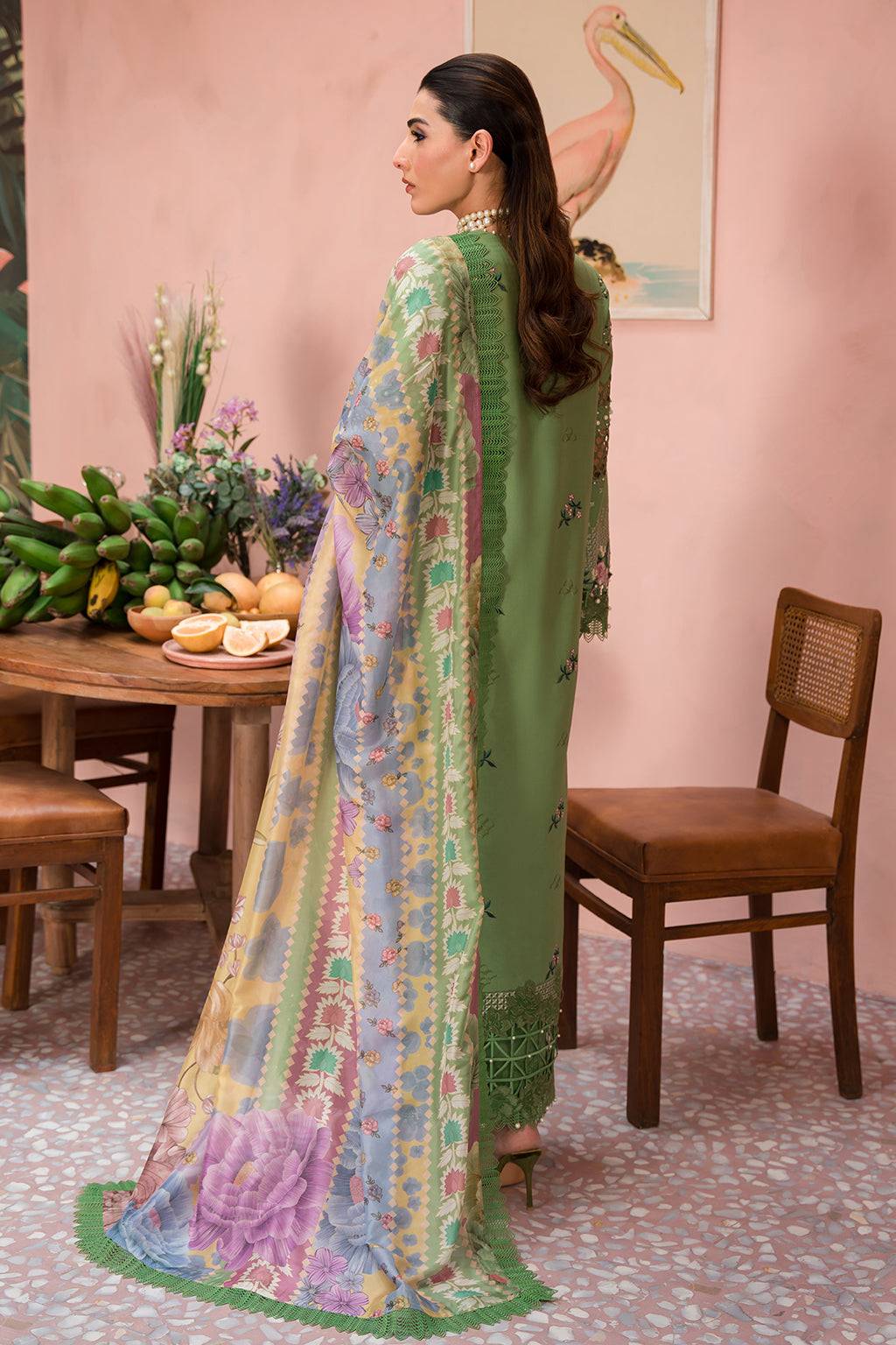 Afrozeh | The Pinted Grden Lawn 24 | Celestial Bouquet - Pakistani Designer Dress - by Afrozeh | Type: Luxury - 100% Original at Saira Sultan