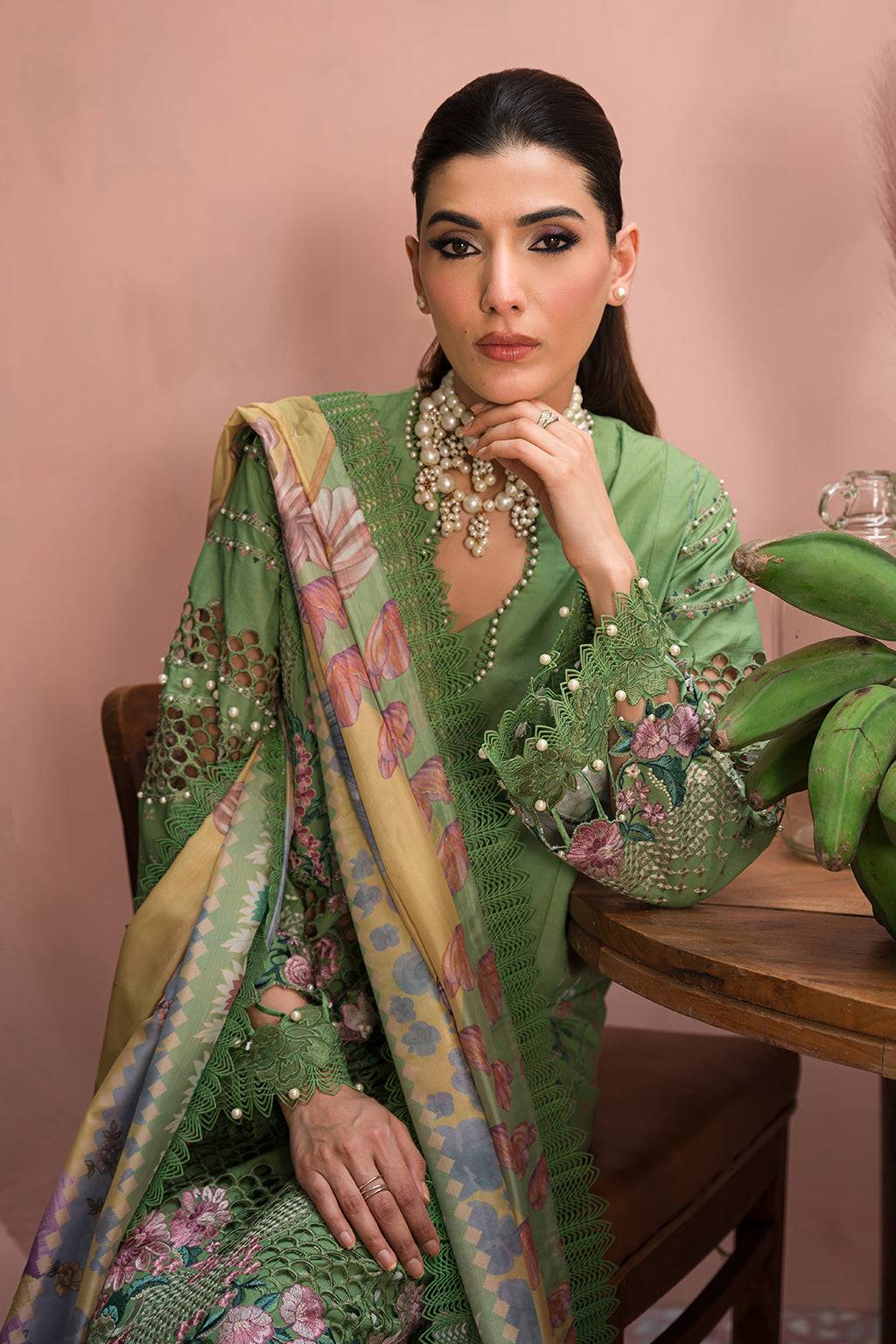 Afrozeh | The Pinted Grden Lawn 24 | Celestial Bouquet - Pakistani Designer Dress - by Afrozeh | Type: Luxury - 100% Original at Saira Sultan