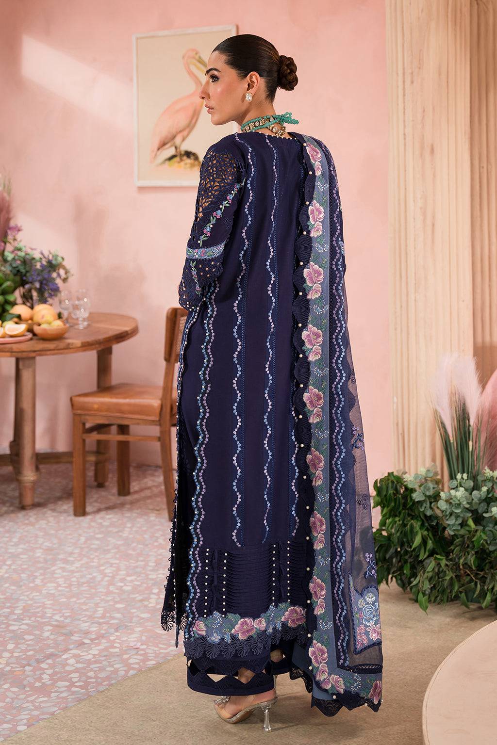 Afrozeh | The Pinted Grden Lawn 24 | Bluebell - Pakistani Designer Dress - by Afrozeh | Type: Luxury - 100% Original at Saira Sultan