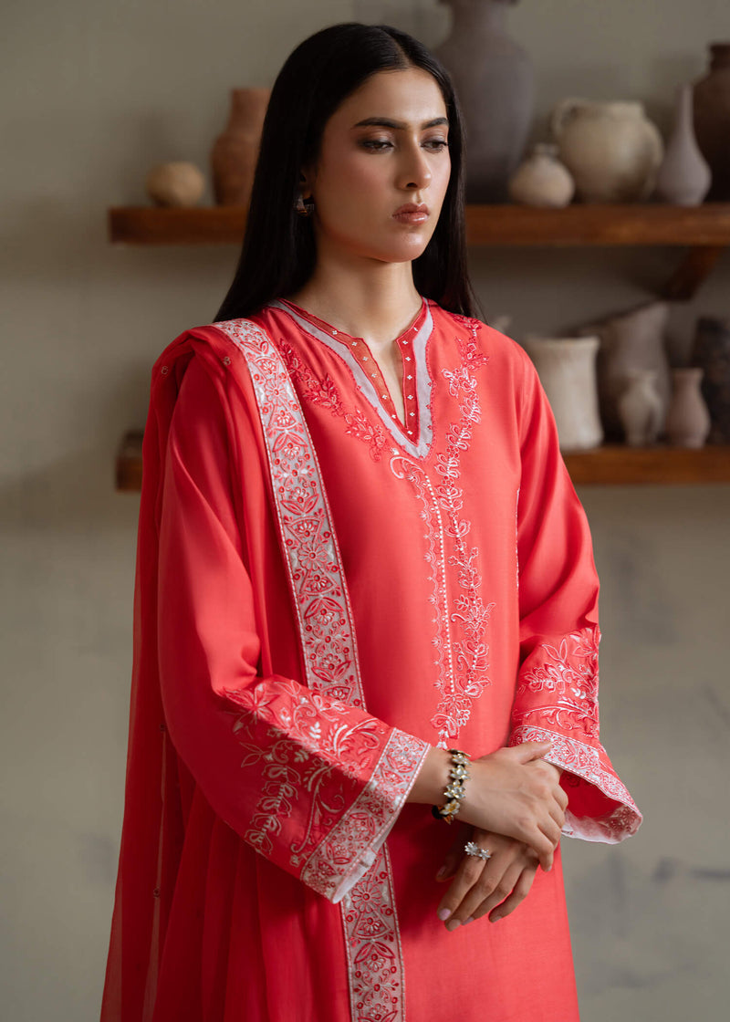 Jeem | Summer 25 RTW | NOVA CORAL - Pakistani Designer Dress - by Jeem - Type : Ladies Clothes - 100% Original at Saira Sultan
