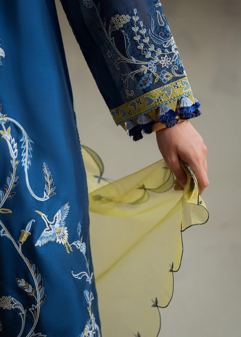 Jeem | Summer 25 RTW | ANZA BLUE - Pakistani Designer Dress - by Jeem - Type : Ladies Clothes - 100% Original at Saira Sultan