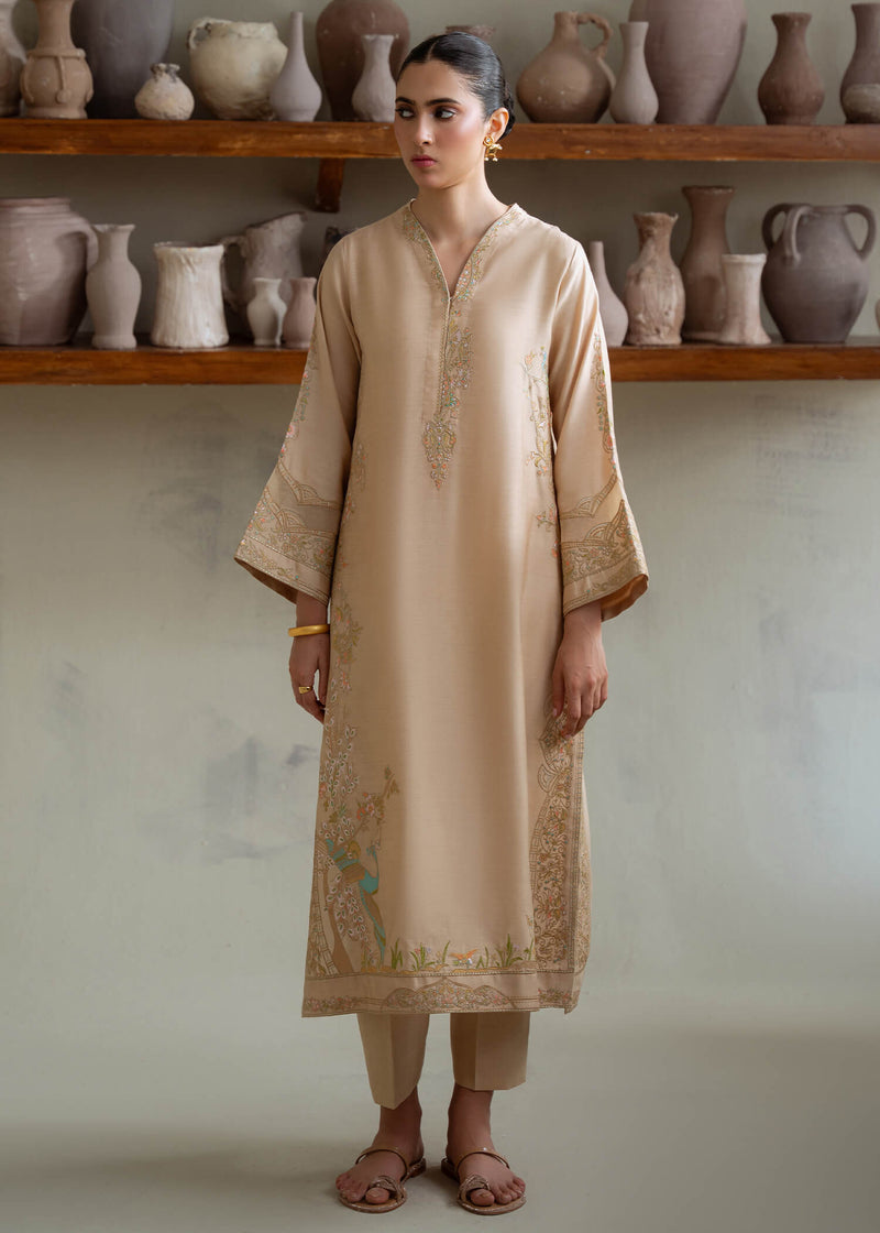 Jeem | Summer 25 RTW | BRUNETTE BEIGE - Pakistani Designer Dress - by Jeem - Type : Ladies Clothes - 100% Original at Saira Sultan