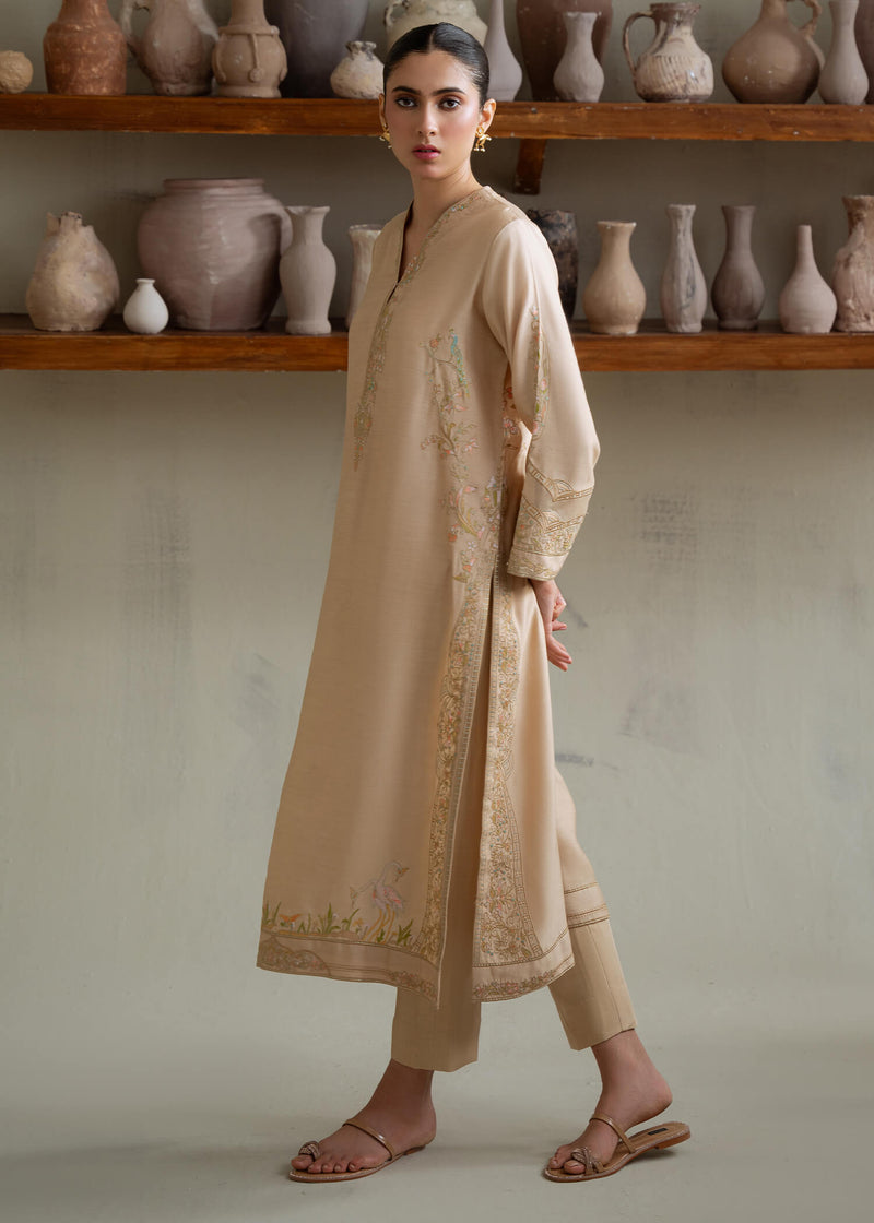 Jeem | Summer 25 RTW | BRUNETTE BEIGE - Pakistani Designer Dress - by Jeem - Type : Ladies Clothes - 100% Original at Saira Sultan
