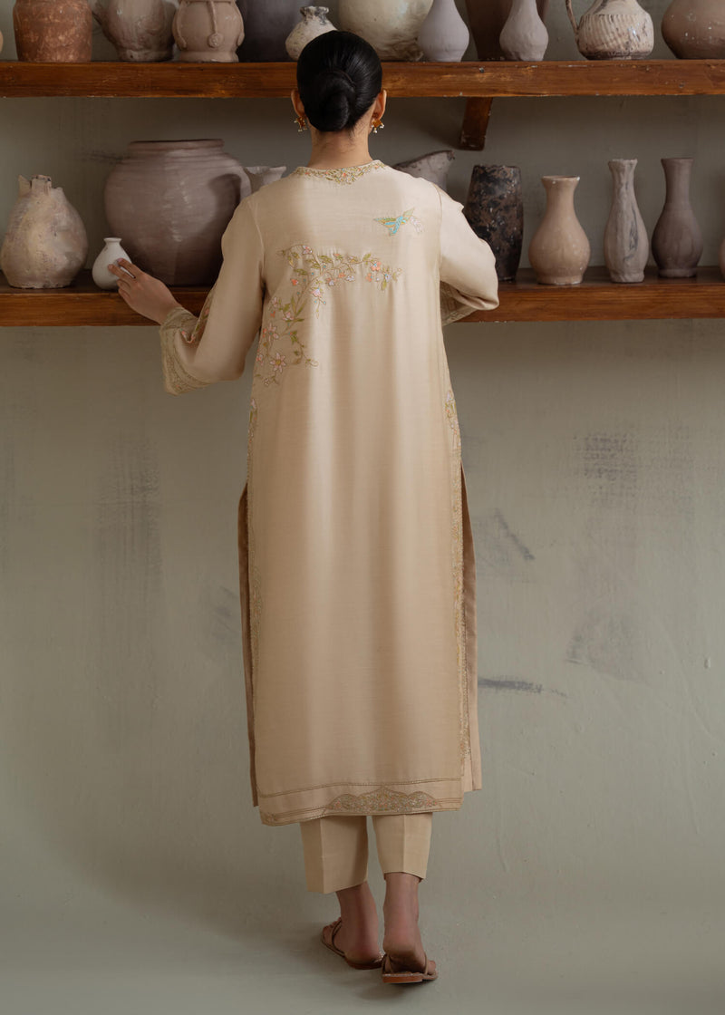 Jeem | Summer 25 RTW | BRUNETTE BEIGE - Pakistani Designer Dress - by Jeem - Type : Ladies Clothes - 100% Original at Saira Sultan