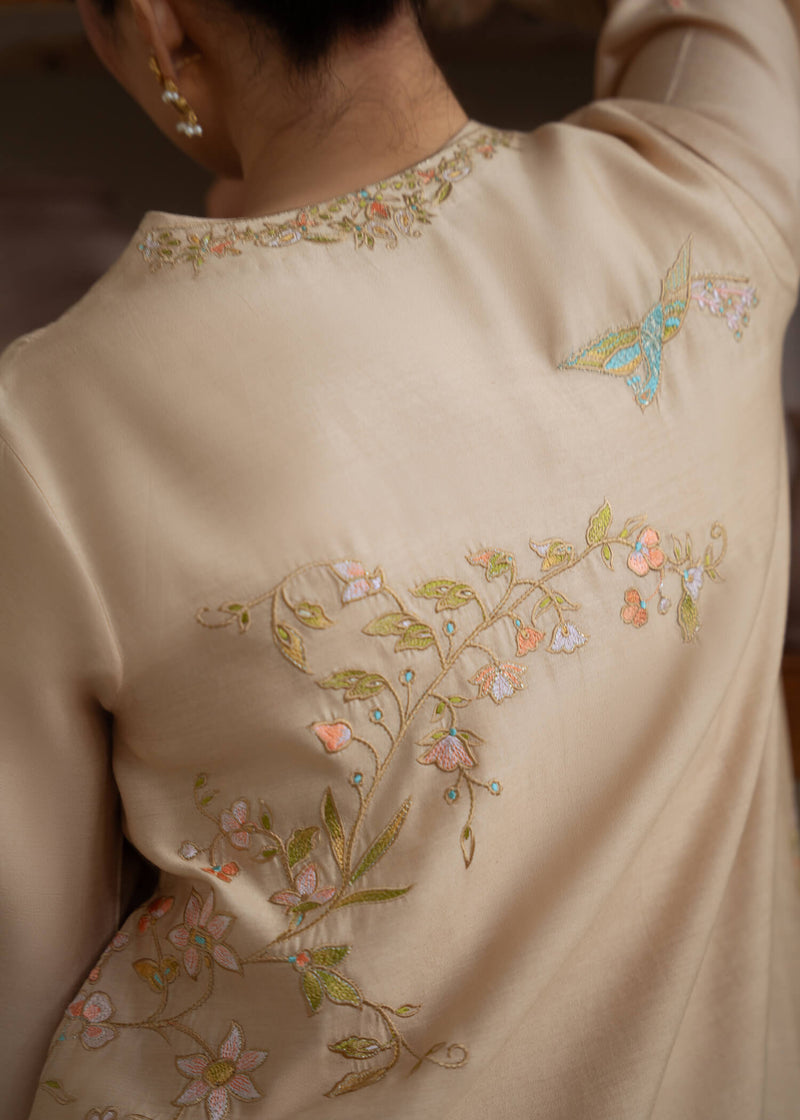 Jeem | Summer 25 RTW | BRUNETTE BEIGE - Pakistani Designer Dress - by Jeem - Type : Ladies Clothes - 100% Original at Saira Sultan