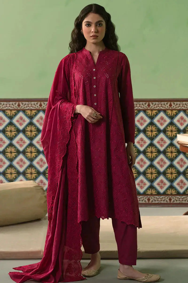 Cross Stitch | Chikankari Lawn | CERISE LOFT - Pakistani Designer Dress - by Cross Stitch | Type: Casuals - 100% Original at Saira Sultan