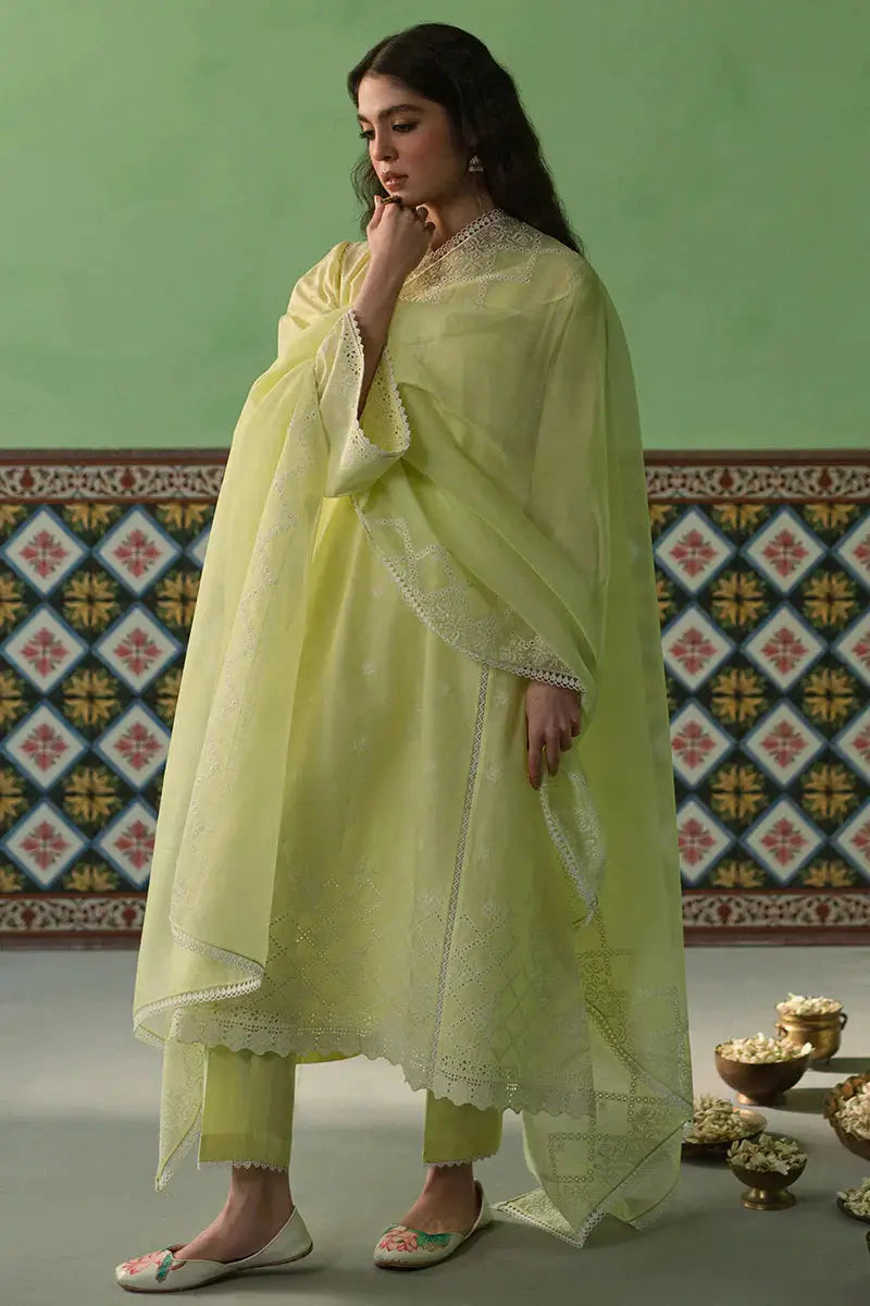 Cross Stitch | Chikankari Lawn | DAFFODIL BLANE - Pakistani Designer Dress - by Cross Stitch | Type: Casuals - 100% Original at Saira Sultan