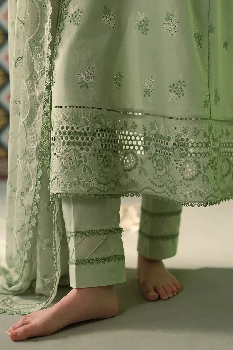 Cross Stitch | Chikankari Lawn | ICY MINT - Pakistani Designer Dress - by Cross Stitch | Type: Luxury - 100% Original at Saira Sultan