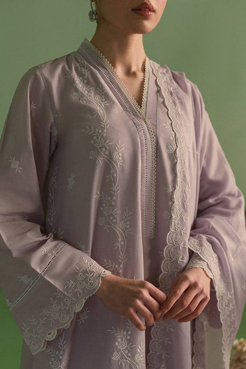 Cross Stitch | Chikankari Lawn Collection | P-02 - Pakistani Designer Dress - by Cross Stitch | Type: Luxury - 100% Original at Saira Sultan