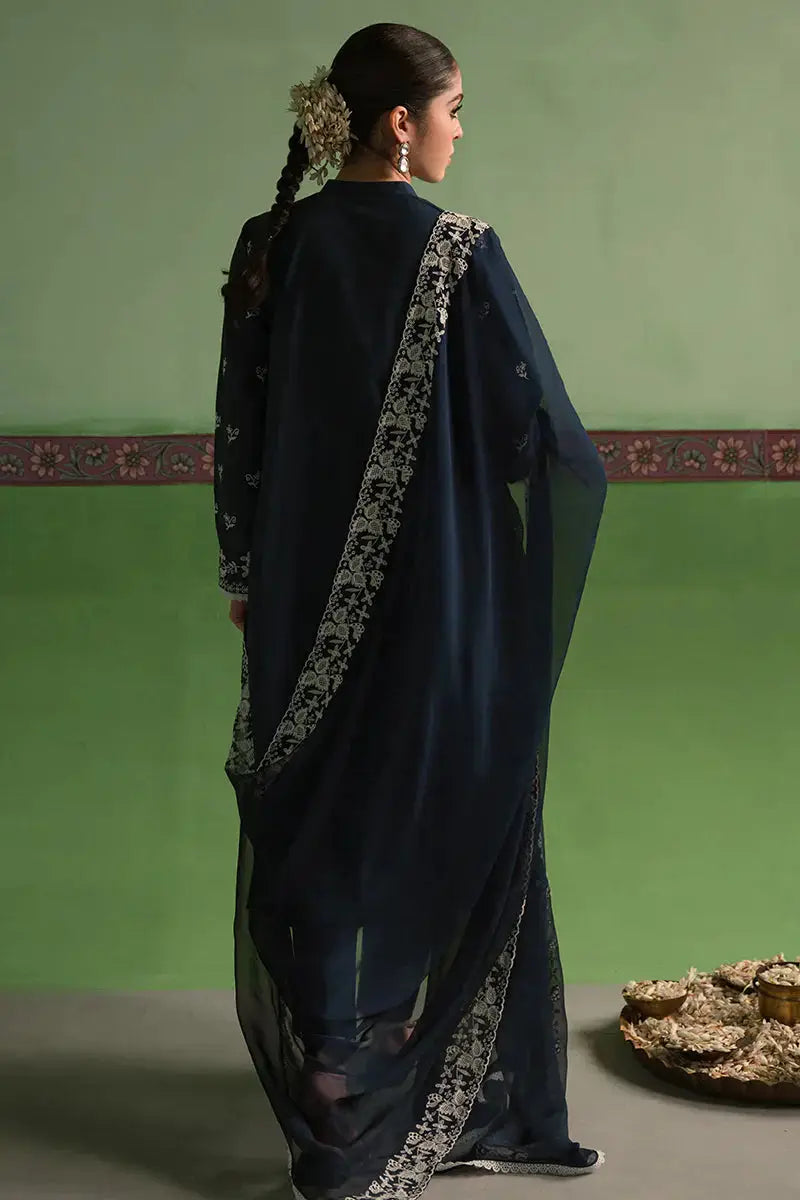 Cross Stitch | Chikankari Lawn | INSIGNIA BLUE - Pakistani Designer Dress - by Cross Stitch | Type: Casuals - 100% Original at Saira Sultan