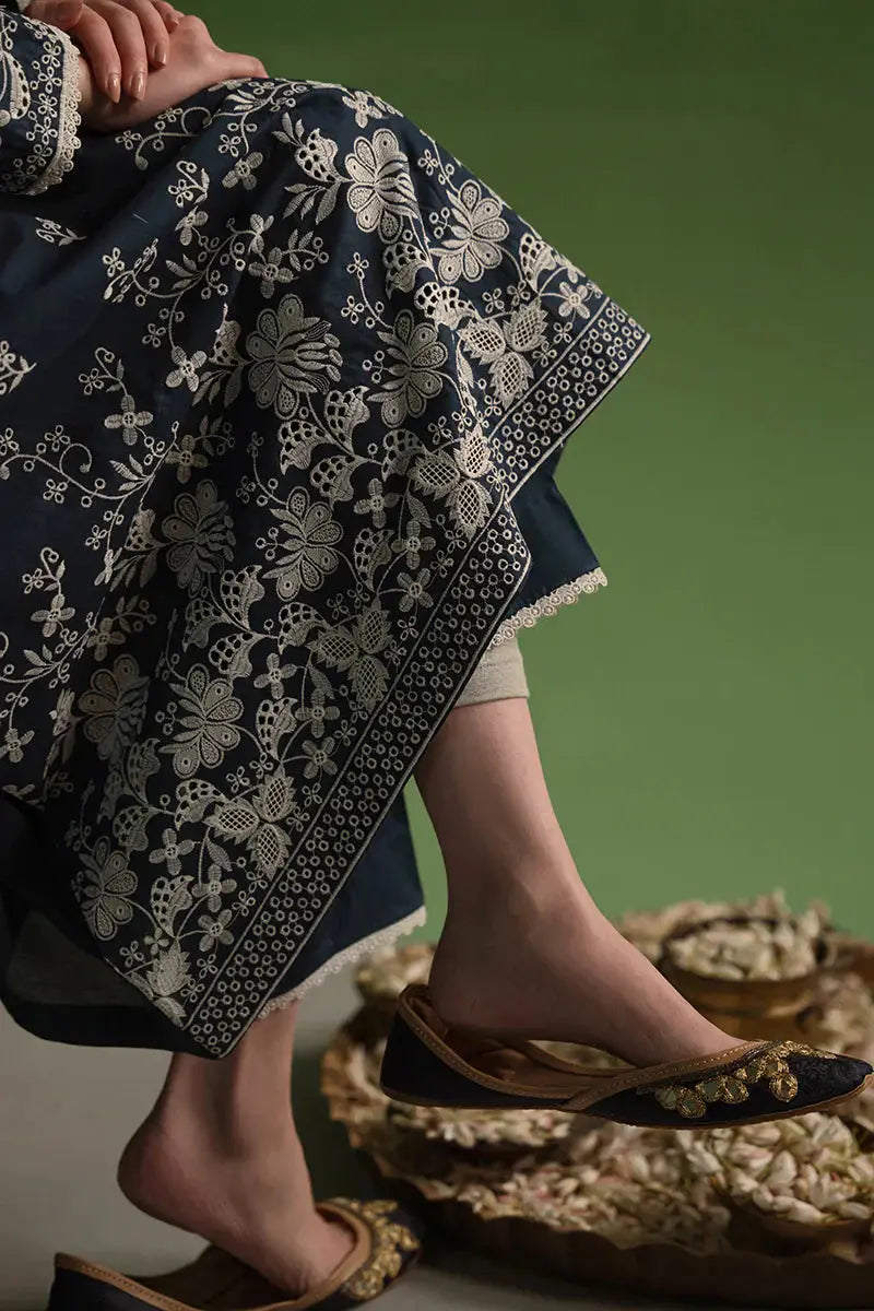 Cross Stitch | Chikankari Lawn | INSIGNIA BLUE - Pakistani Designer Dress - by Cross Stitch | Type: Casuals - 100% Original at Saira Sultan