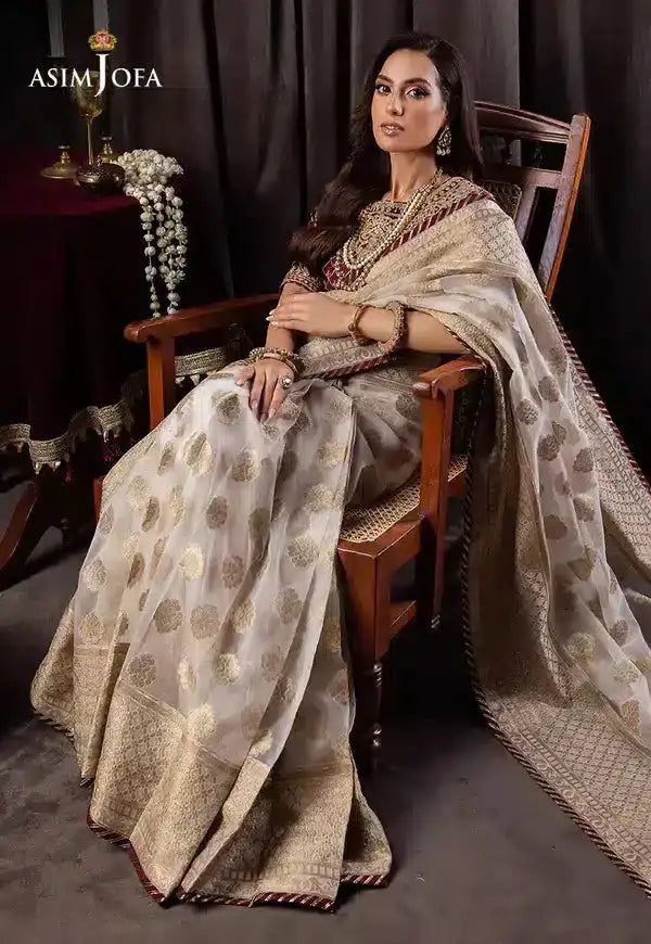Asim Jofa | Bekhudi Luxury Chiffon 23 | AJBK-04 - Pakistani Designer Dress - by Asim Jofa | Type: Bridal - 100% Original at Saira Sultan