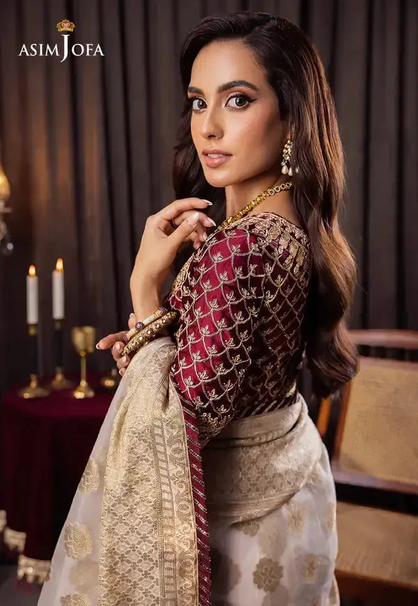 Asim Jofa | Bekhudi Luxury Chiffon 23 | AJBK-04 - Pakistani Designer Dress - by Asim Jofa | Type: Bridal - 100% Original at Saira Sultan