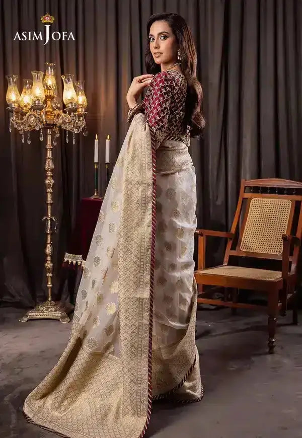 Asim Jofa | Bekhudi Luxury Chiffon 23 | AJBK-04 - Pakistani Designer Dress - by Asim Jofa | Type: Bridal - 100% Original at Saira Sultan