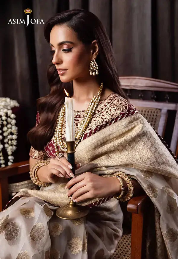 Asim Jofa | Bekhudi Luxury Chiffon 23 | AJBK-04 - Pakistani Designer Dress - by Asim Jofa | Type: Bridal - 100% Original at Saira Sultan