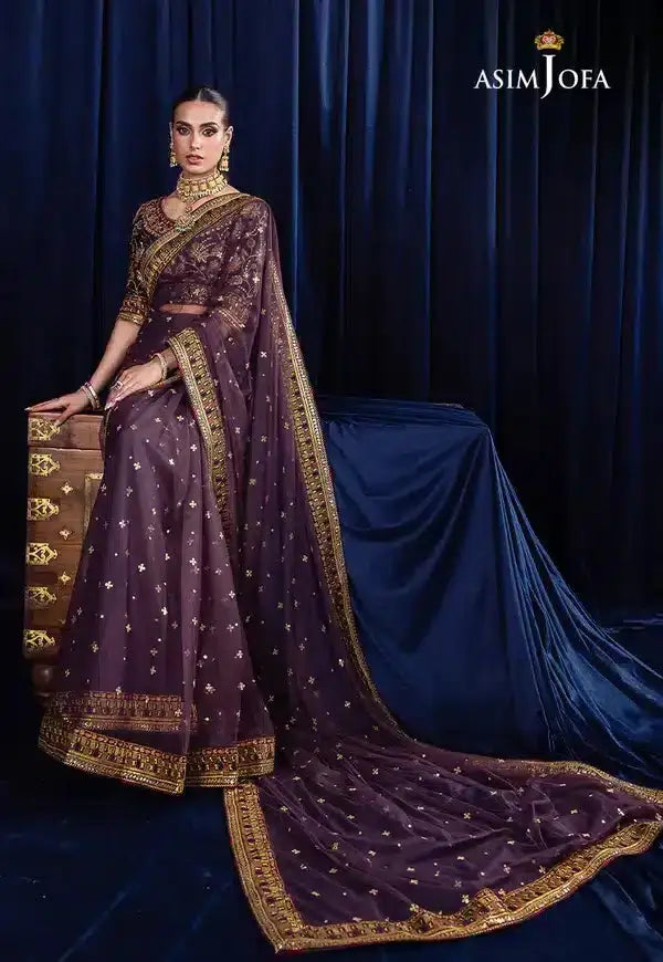 Asim Jofa | Bekhudi Luxury Chiffon 23 | AJBK-08 - Pakistani Designer Dress - by Asim Jofa | Type: Bridal - 100% Original at Saira Sultan