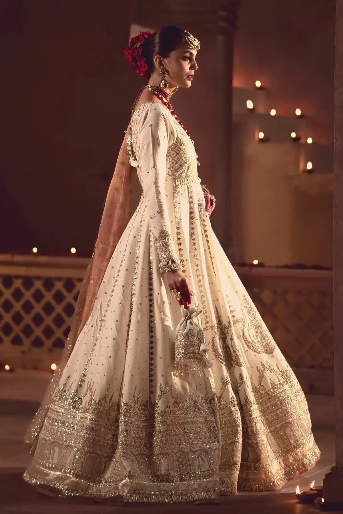 AJR Couture | Mushk The Silk Edit | Tamanah - Pakistani Designer Dress - by AJR Couture | Type: Bridal - 100% Original at Saira Sultan