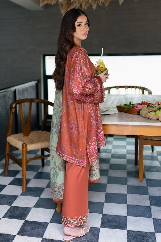 Cross Stitch | Cotton Satin 25 | AUTUMN GLAZE - Pakistani Designer Dress - by Cross Stitch - Type : Ladies Clothes - 100% Original at Saira Sultan