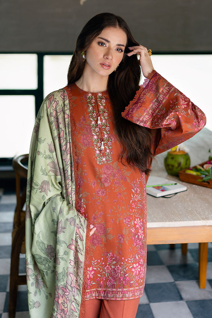 Cross Stitch | Cotton Satin 25 | AUTUMN GLAZE - Pakistani Designer Dress - by Cross Stitch - Type : Ladies Clothes - 100% Original at Saira Sultan